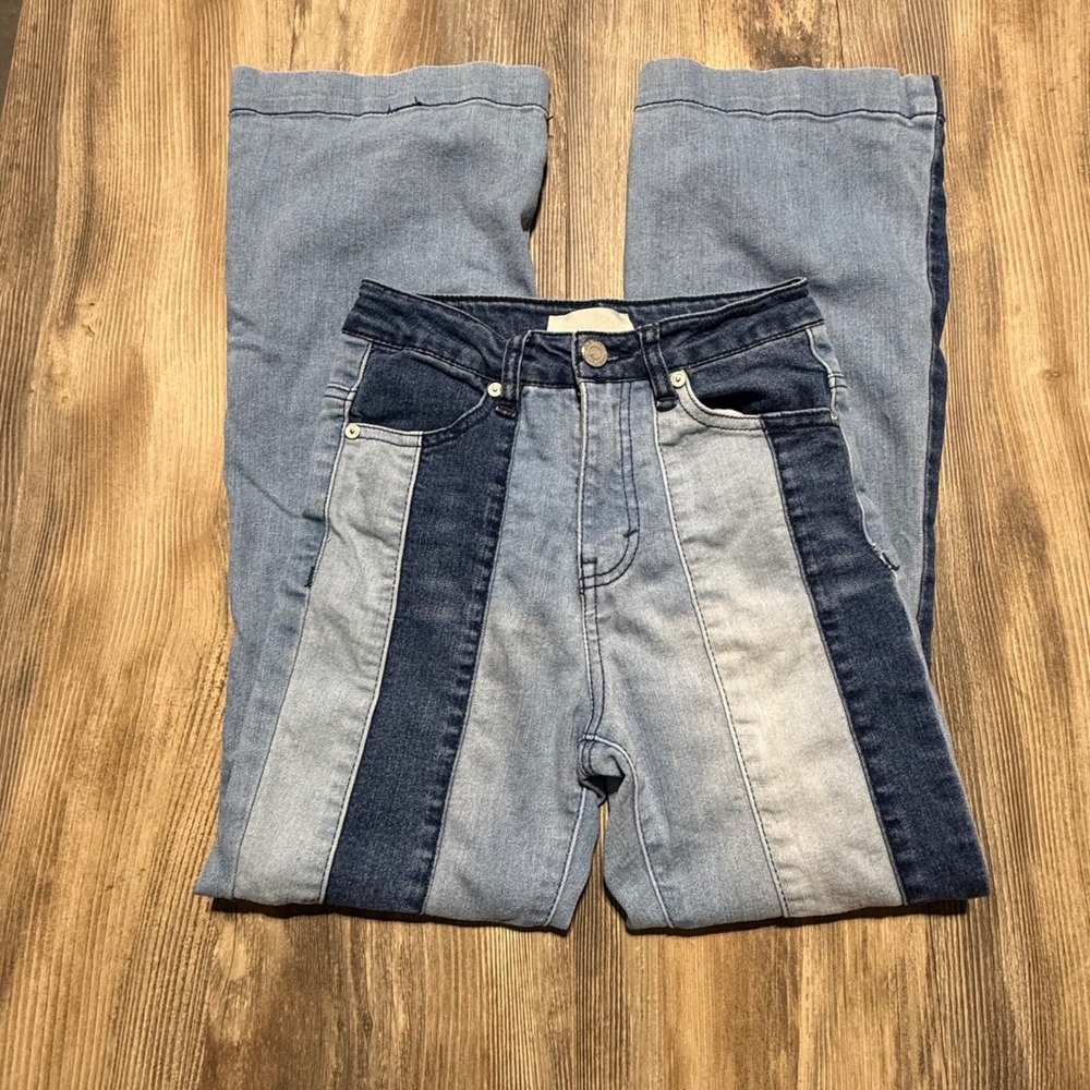 Habitual Girl Flare Leg Jeans Multi-Wash Denim Retro Kids